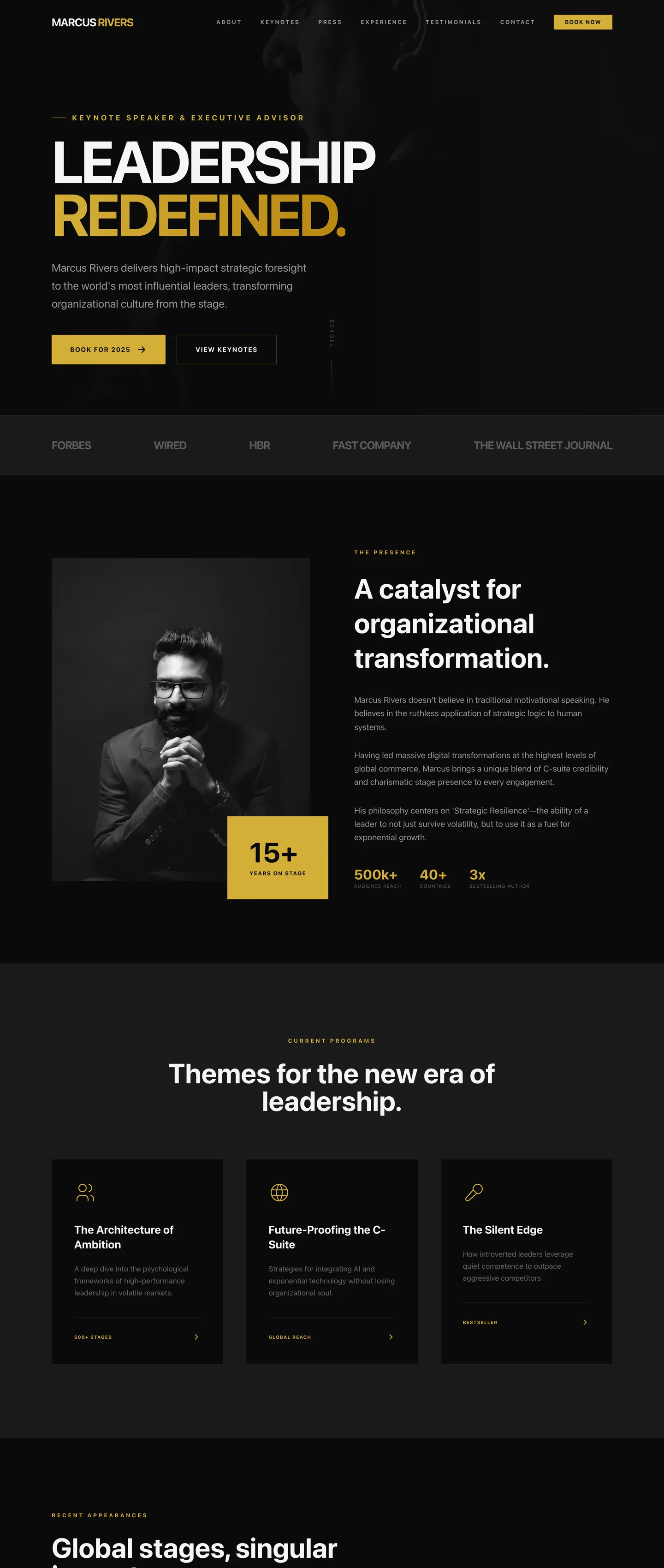 Speaker website demo