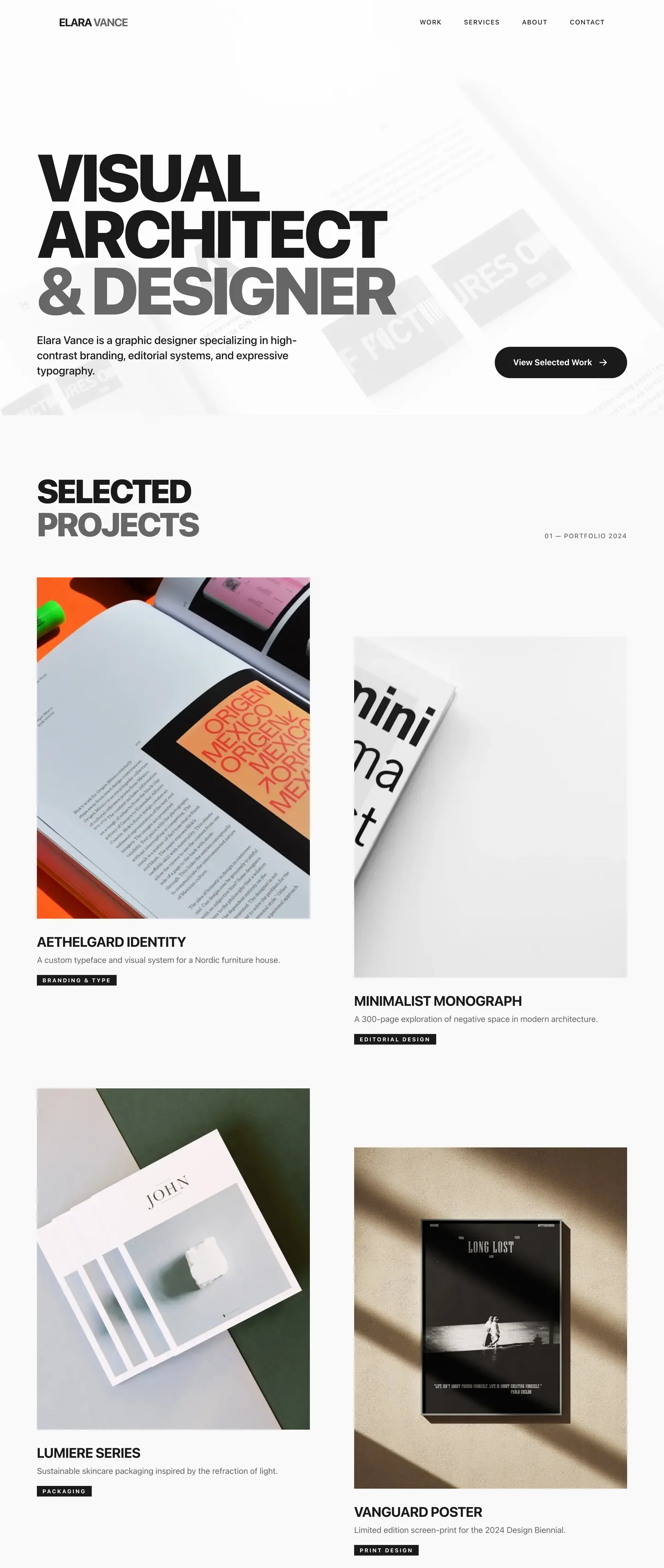 Graphic designer website demo